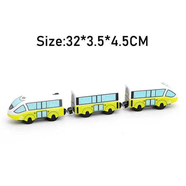 RC Electric Train Set Locomotive Magnetic Train Diecast Slot Toy Fit for Brand Wooden Railway Tracks Toys for Children Gifts