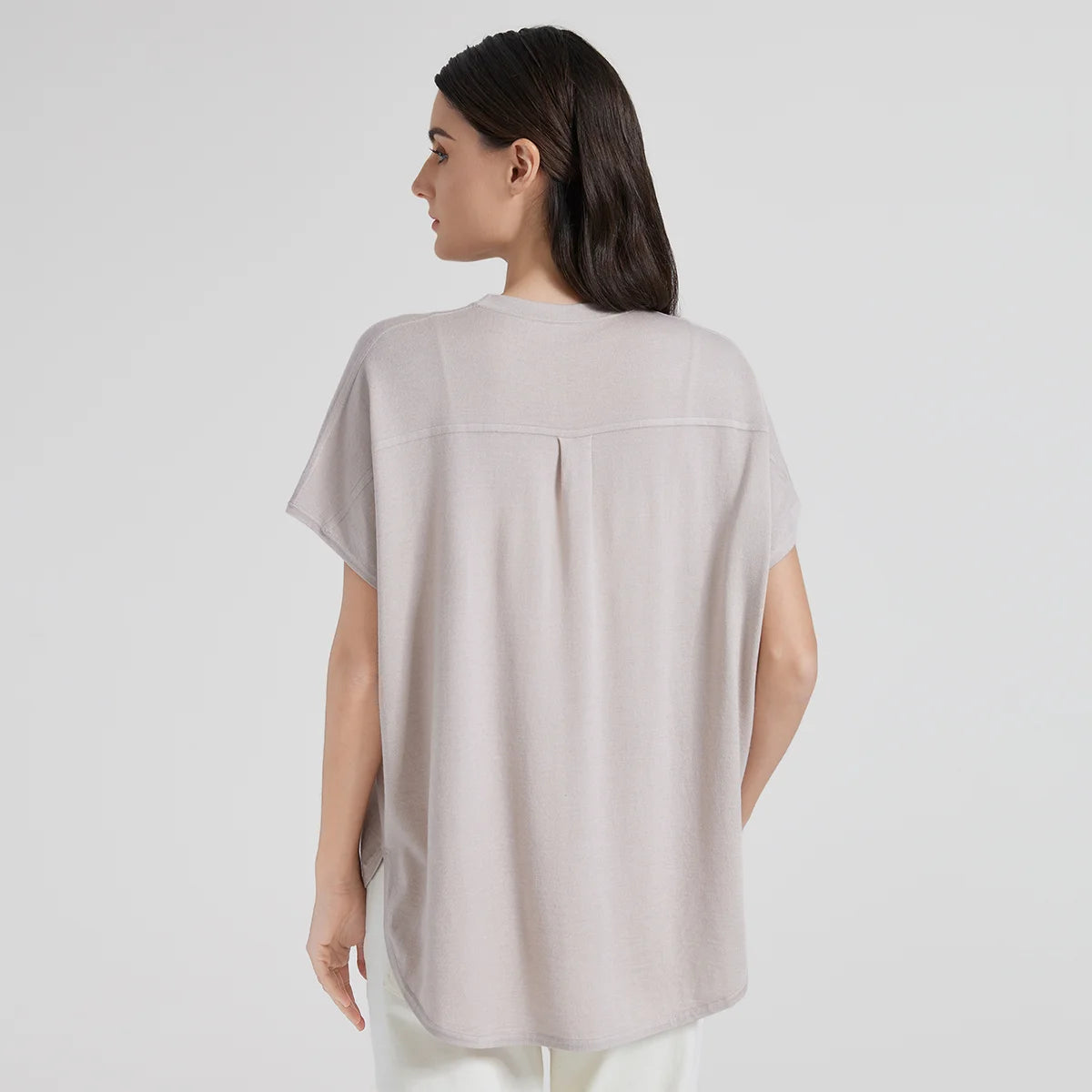 BC1071 Luxuriöse Damenbekleidung Merino Wolle Seide Pullover Strickpullover Damen Wollkleidung Damen Wollige lockere Oberteile