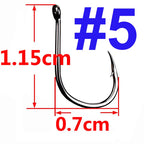 100/50/25 Stück Iseama Karpfenangelhaken, Offset Circle Hook, Einzel-Fliegenangelhaken, Widerhaken, Meeresangelhaken, Zubehör