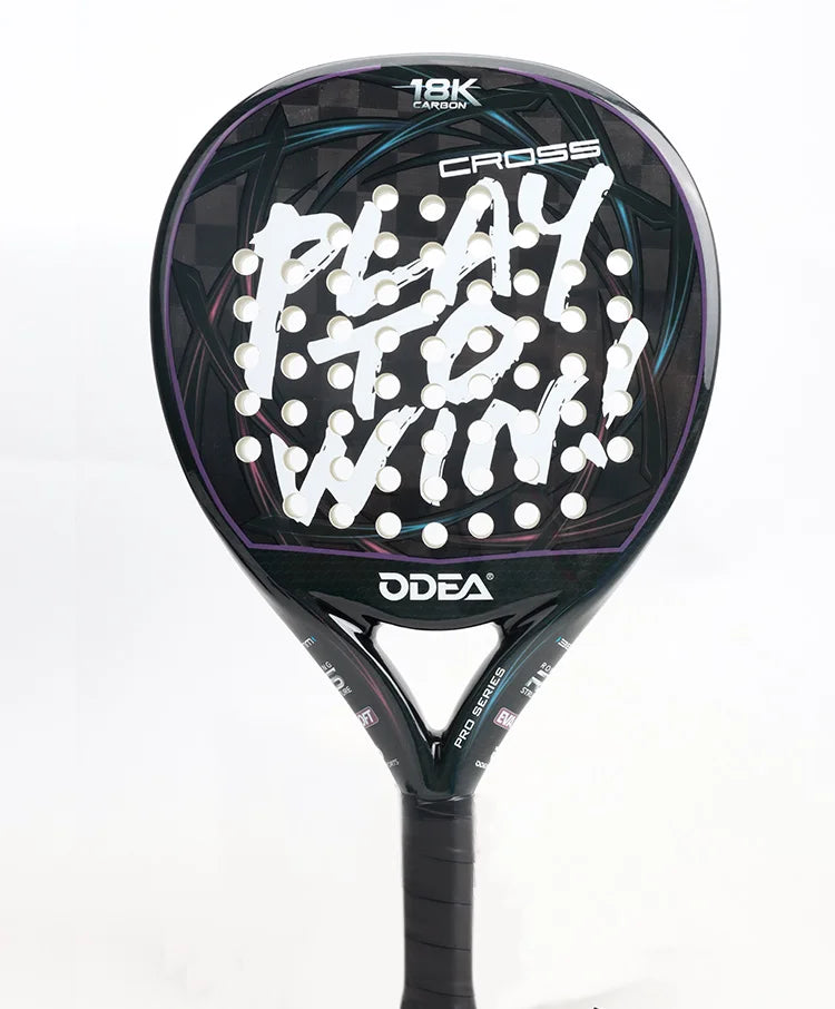 ODEA Beach Tennis Schläger Vollcarbon Rauhe Oberfläche Outdoor Sport Schläger Für Herren Damen Erwachsene Fortgeschrittene Spieler 3K 18K