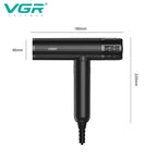 VGR Haartrockner ohne Blätter Professional Negative Ionen Föhn Bürstenloser Motor 11000 RPM Leistungsstarker elektrischer Trockner für Salon V-427