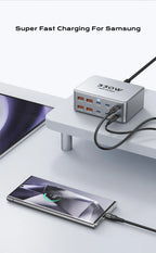 330W USB C GaN Ladegerät 100W PD3.0 PPS QC3.0 Multiport Schnellladestation für Laptop iPhone 15 16 Samsung Macbook Pro Tablet