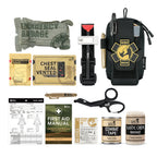 Rhino Rescue EDC Erste-Hilfe-Set IFAK Trauma mit Molle Taktischer Tasche Tourniquets Verband für Überleben
