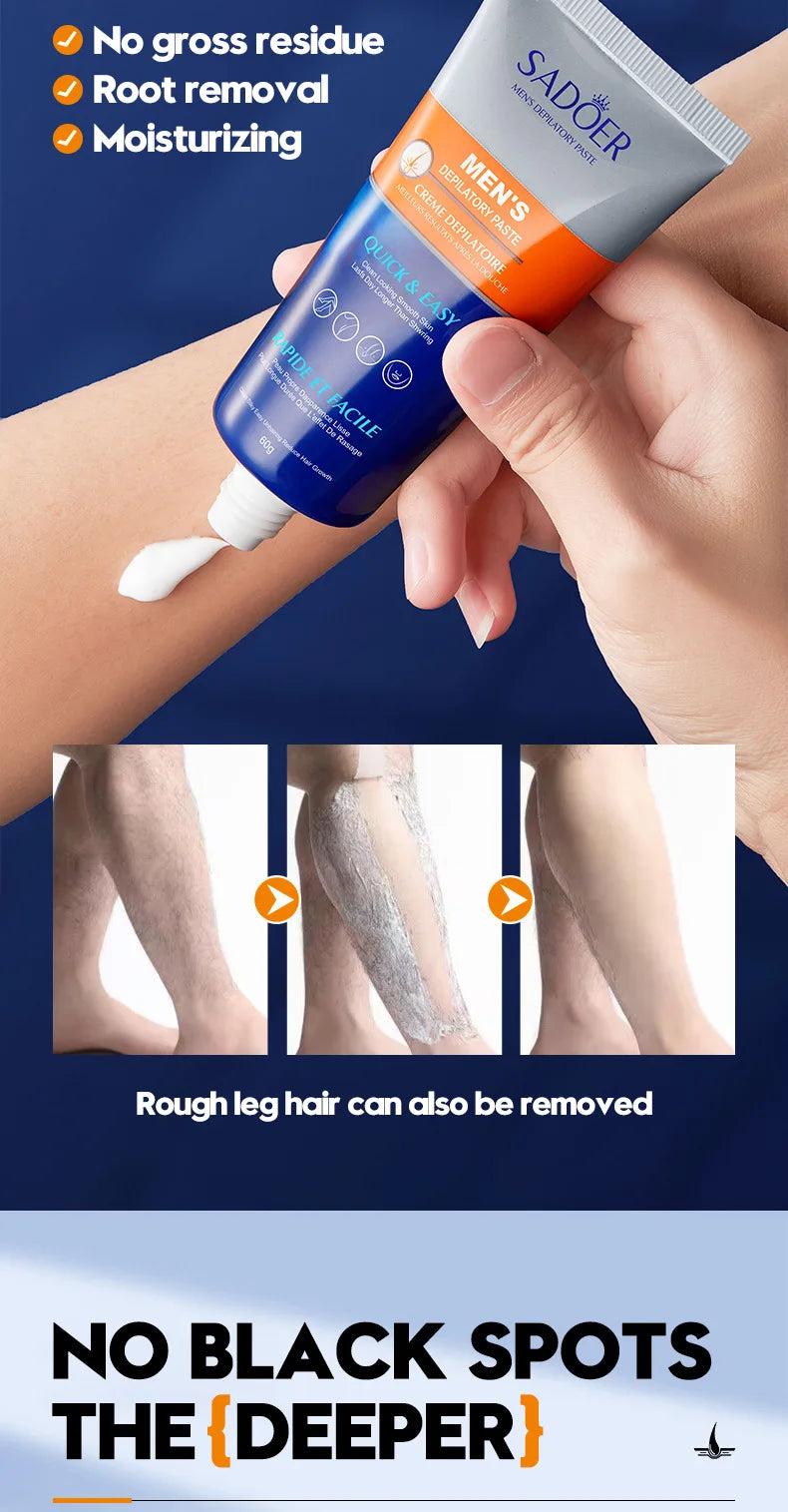 Haarentfernungscreme für Herren Dauerhafter Epilierer für den Intimbereich Schmerzfreier Haarentferner Wachstumshemmer Spray Geeignet für empfindliche Haut