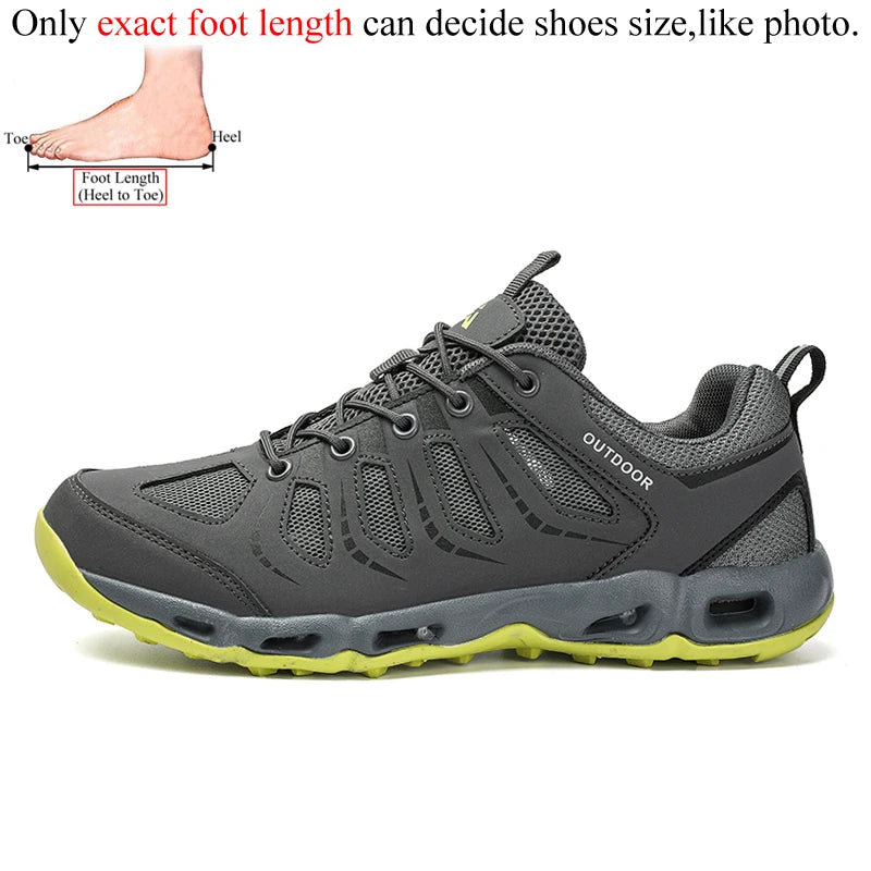Summer Mens Trekking Shoes Hiking Shoes Women Trail Running Shoes Outdoor Sneakers Upstrem Aqua Water Shoes Hike Anti-Skid Grip