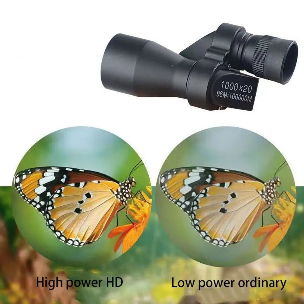 Tragbares HD Mini Monokular-Teleskop Hohe Vergrößerung Zoom Outdoor-Fischteleskop für Jagd Camping Bergsteigen