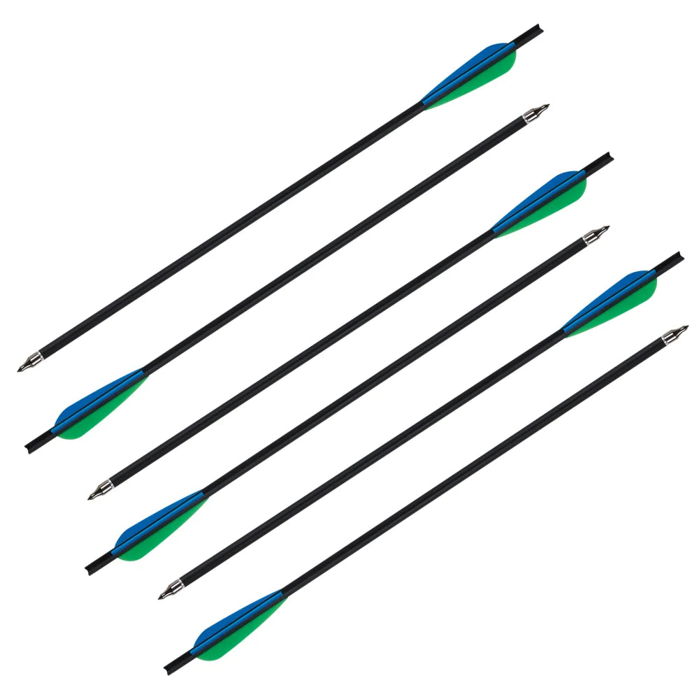 Carbon-Armbrustpfeil mit ersetzter Pfeilspitze, Bogenschießbolzen, Schießzubehör, Jagd, ID8.8, AD7.6, 20"