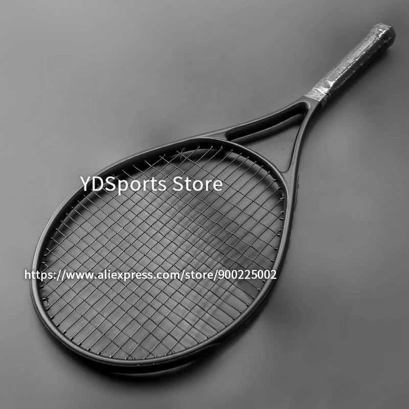 1x 27 Zoll Tennis-Racket, besaitet, Carbon-Aluminium-Legierung, Freizeit-Schläger, stoßfest, mit Tragetasche, für Erwachsene