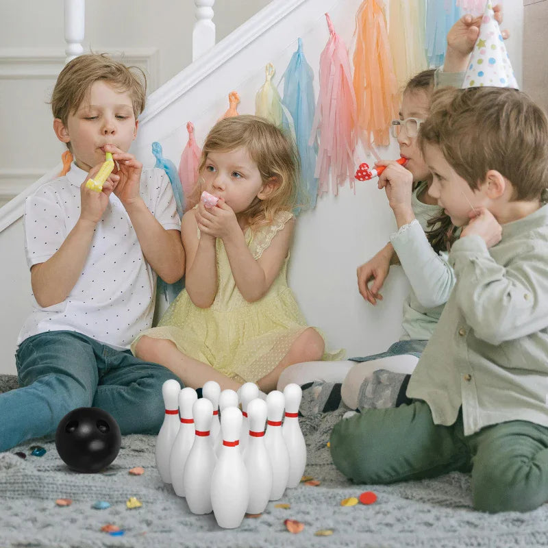 Kinder Bowling Set Familie Indoor Ball Partyspiel Sportspielzeug Bälle Pins Bowling Spielzeug Plastik Lustiges Bowling Set Kinderspiel TMZ