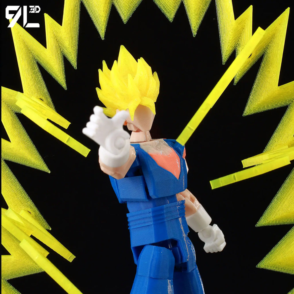 9L3D Gedruckte Dragon Ball Son Goku Vegeta Beerus Frieza Anime Lucky13 Dummy13 Titan13 Actionfiguren Mehrgelenkige Bewegliche Spielzeuge