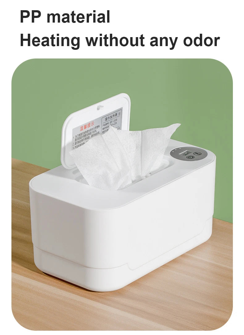 Baby Feuchttücherwärmer Spender Thermostat Wärmer Taschentuchbox Servietten Elektrische Heizung Isolierung Aufbewahrungsbox Halter