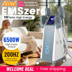 EMSZERO 6500W 200HZ Elektromagnetischer Lifter Muskelstimulator Gewichtsverlust Körperformung Massagegerät
