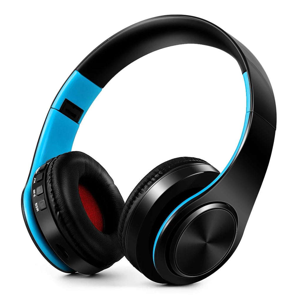 Herren Geschenk Gold Wireless Kopfhörer Bluetooth Kopfhörer Stereo Headset Spiel mit eingebautem Mikrofon, universell für Android und iOS