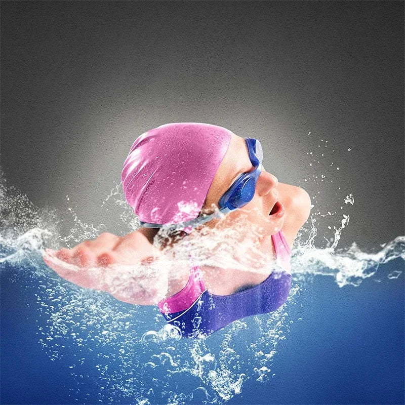Badekappe Silikon Wasserdichte Schwimmhaube für Männer Frauen Erwachsene Kinder Badekappen Tauchausrüstung Elastische Kappen 2025