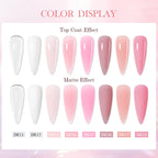 24-teiliges Set 20ml Poly Nail Extension Gel Kit Mini-UV-Lampe Versiegelung mit Basislack Überlack Professionelles Poly-UV-Nagelgel-Kit Starter-Kit