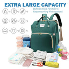3-in-1-Wickeltaschen-Rucksack, faltbares Babybett, wasserdichte Reisetasche mit USB-Ladefunktion, Wickeltaschen-Rucksack mit Wickelbett, 3 Typen