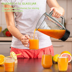 BioloMix Professional 1300W Standmixer mit 1,5L BPA-freiem Glaskrug, perfekt für gefrorene Smoothies und hausgemachte Saucen