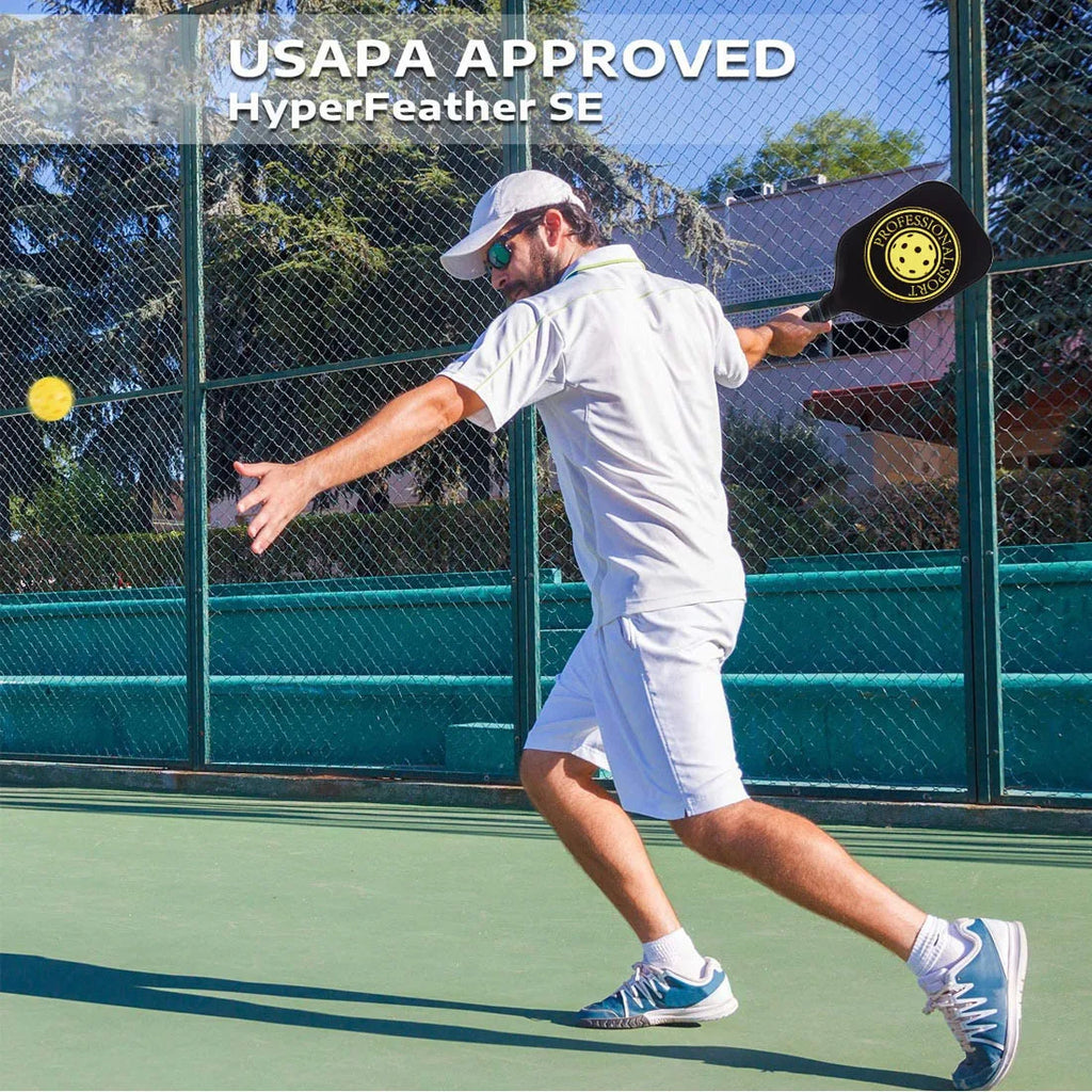 Pickleball-Schläger-Set – Graphit-Carbonfaser, USAPA-zugelassenes, leichtes Schläger-Set für Training im Innen- und Außenbereich für jedes Alter