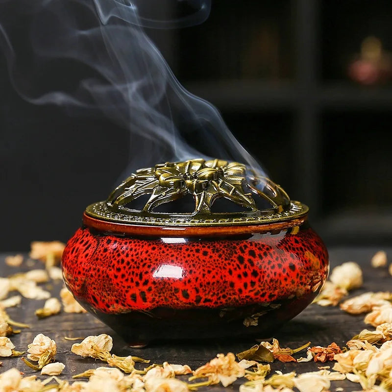 Gemischte natürliche Rückfluss-Turm-Räucherkegel Rose Lavendel Aromatherapie zur Entfernung von Rauchgeruch, Angstlinderung, Meditation und Duft