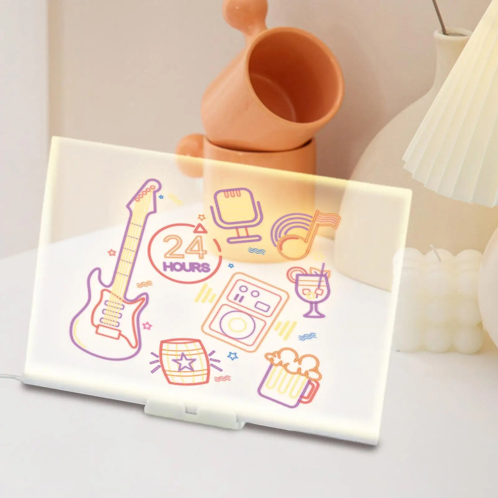 LED-Zeichentafel Kleinkind-Maltablett Lernspielzeug für Kleinkinder Tragbares Zeichentool für Schule, Zuhause, Reisen