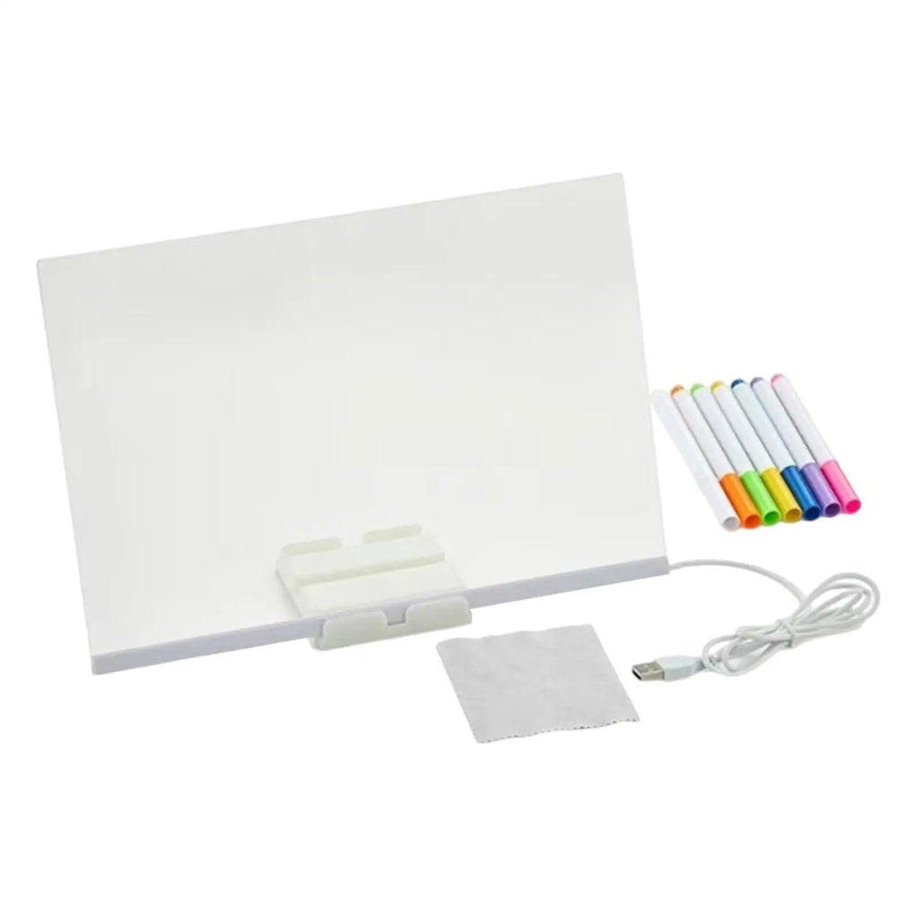 LED-Zeichentafel Kleinkind-Maltablett Lernspielzeug für Kleinkinder Tragbares Zeichentool für Schule, Zuhause, Reisen