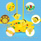 Bumble Bee Magnetspiel Lustige Familienbrettspiele Montessori Sortierpuzzle Angelspiel Interaktive Spiele für Kinder und Erwachsene