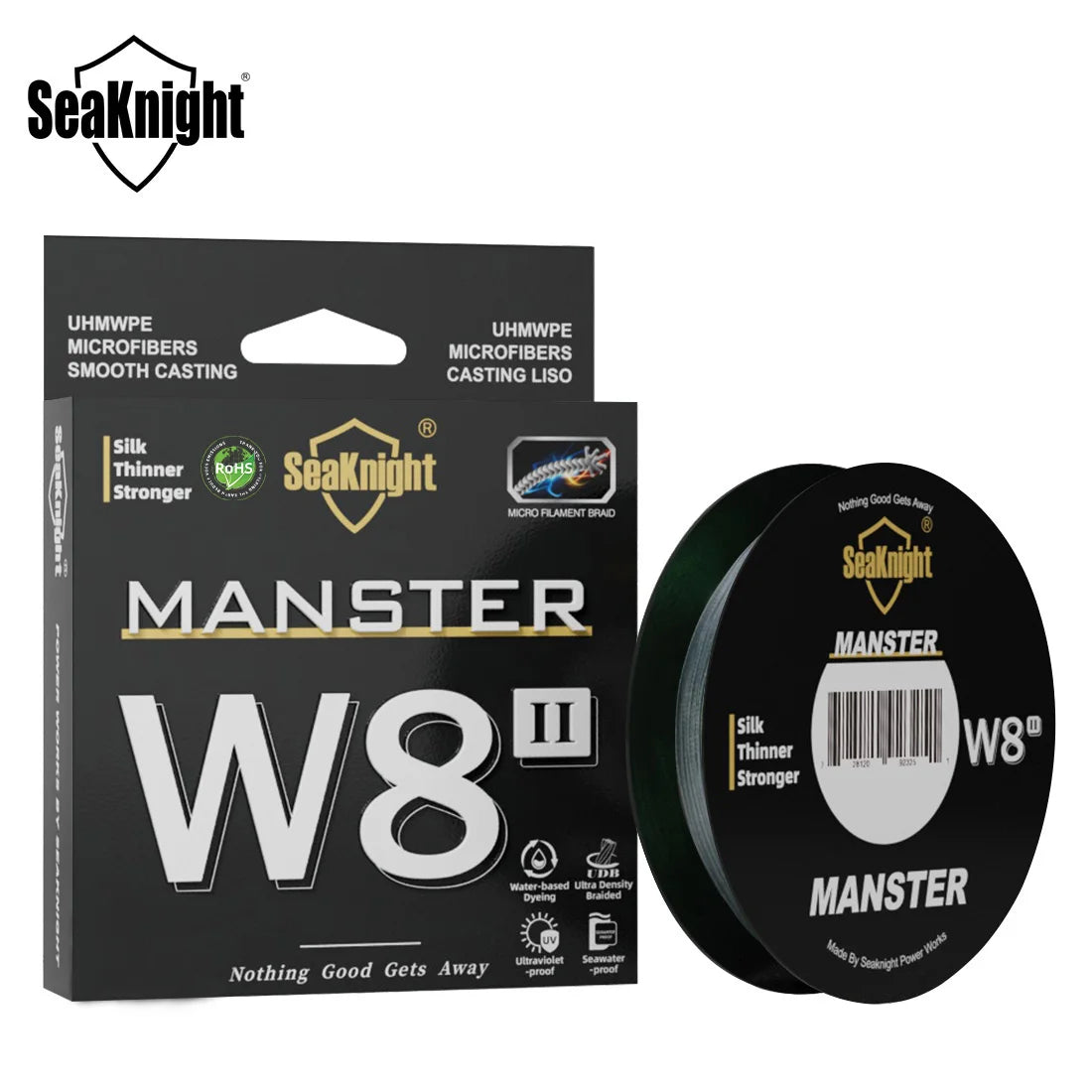 SeaKnight Brand W8 II Serie 500M 8-fach geflochtene Angelschnur aus PE, fortschrittliche geflochtene PE-Schnur, UV-beständige Salzwasser-Schutzbeschichtung Hauptbild