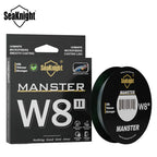 SeaKnight Brand W8 II Serie 500M 8-fach geflochtene Angelschnur aus PE, fortschrittliche geflochtene PE-Schnur, UV-beständige Salzwasser-Schutzbeschichtung