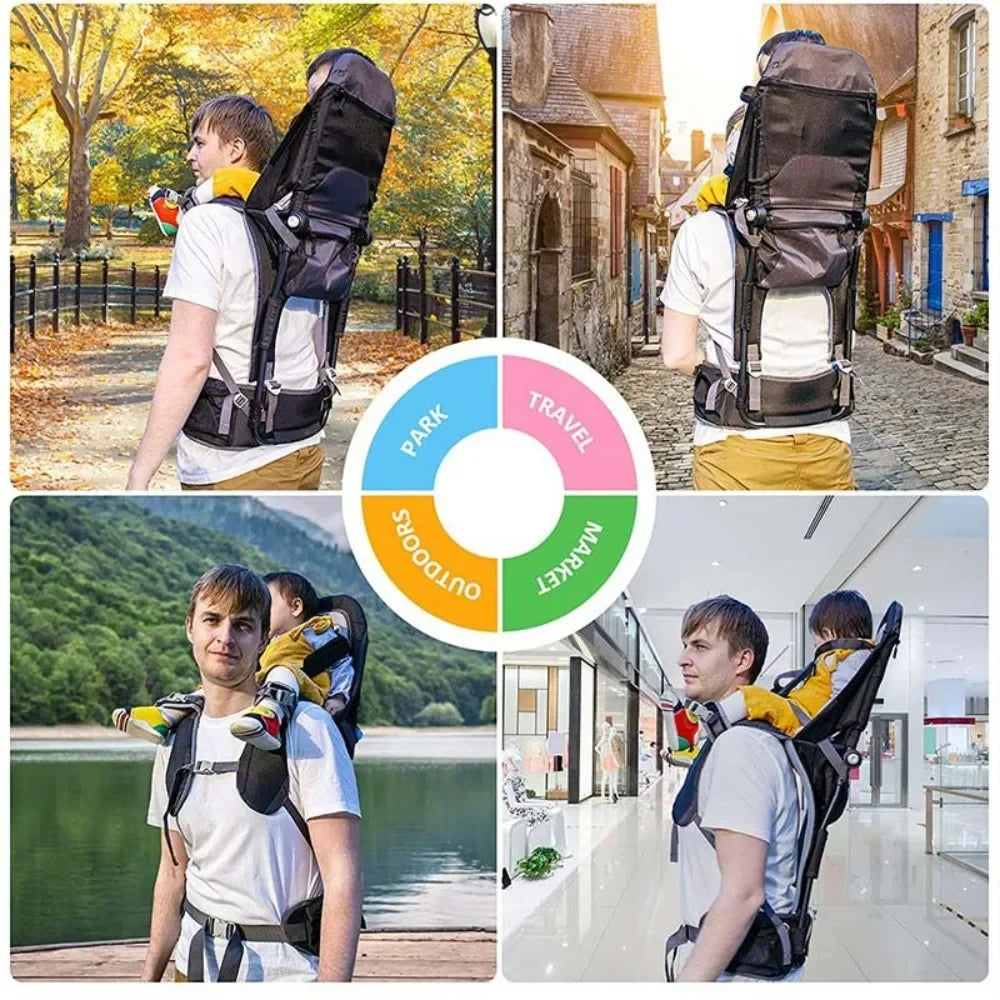 1 Pcs Child Carrier Saddle Shoulder Straps Children Travel Bag with Shoulder Straps Dad Hiking Single Shoulder Baby Carrier