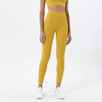 SOISOU Nylon Yogahosen Gym Leggings Damen Mädchen Fitness Weiche Strumpfhosen Hohe Taille Elastisch Atmungsaktiv Keine T-Linie Sporthosen