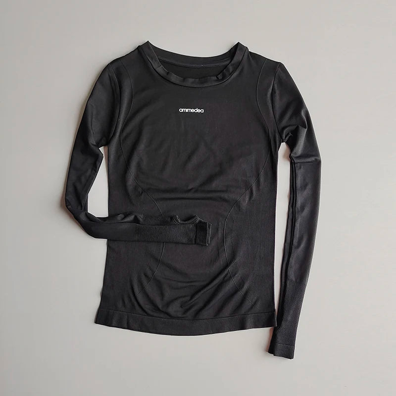 Damen Outdoor Sportshirt Yoga Wear Fitness T-Shirt Laufshirt Workout Oberteile T-Shirt Damen Sportbekleidung Trainingskleidung Fitnessstudio