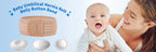 VELPEAU Baby Nabelbruchgürtel, Neugeborenen-Nabelband mit 3 Kompressionskissen, Bauchgurtunterstützung für Säuglinge