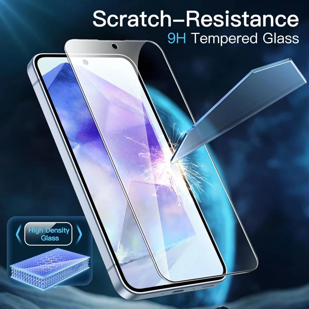 3 Stück HD Panzerglas für Samsung A17 A27 A37 A57 A16 A26 A36 A56 A55 A53 A54 A35 A25 A15 Displayschutzfolie Samsung Galaxy S26 S25 S24 Ultra Cristal Templado S24 FE S23 S22 S21 Plus