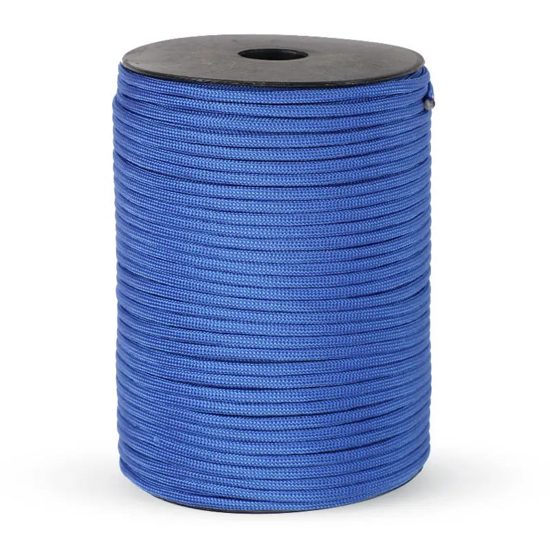 100/50M 550 Military Standard 9-Strang Paracord Seil 4mm Outdoor Fallschirmleine Survival Schirmzeltleine Wäscheleine