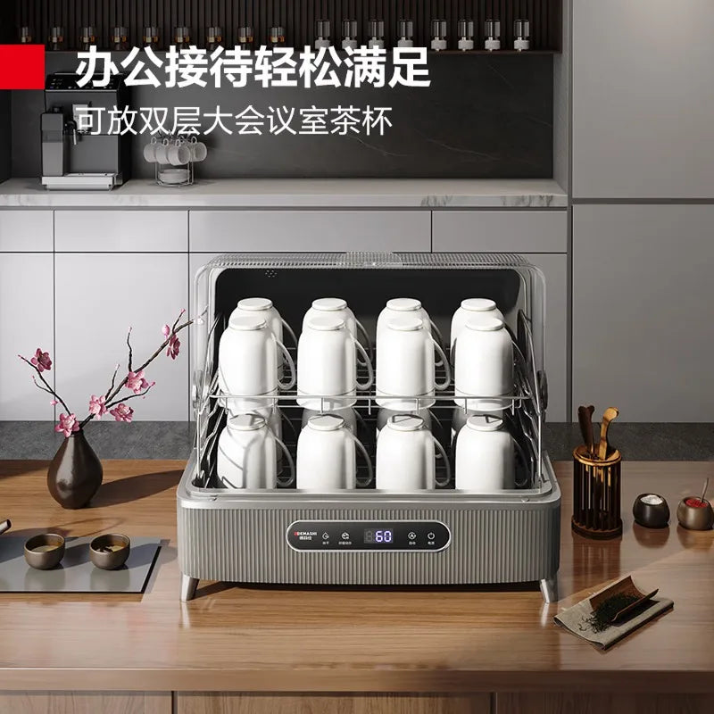 Mini countertop commercial sterilizer, small household countertop high-temperature cup sterilizer sterilizer for dishes flip-top
