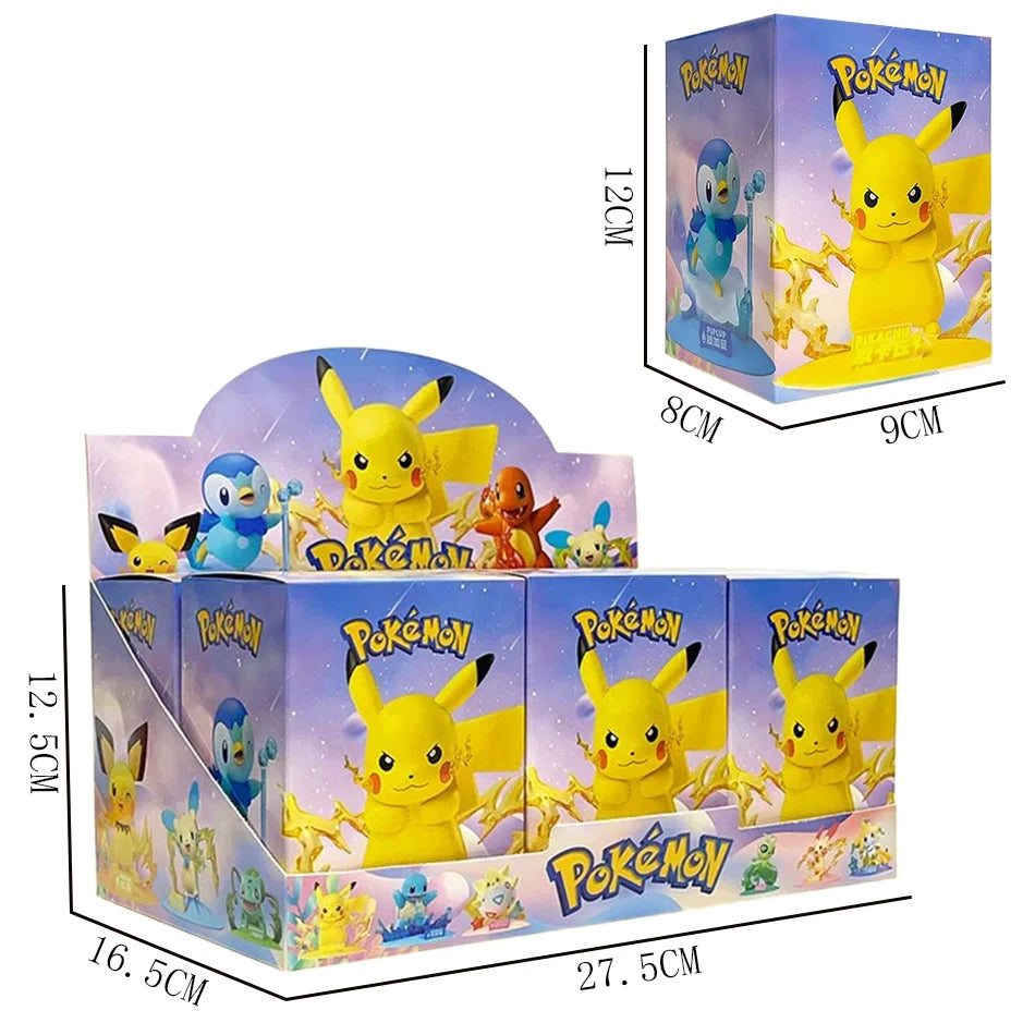 Pokémon Serie Blind Box Pikachu Mewtu Anime Figuren Ornamente Puppen Gardevoir Sylveon Modell Fans Desktop Auto Weihnachtsgeschenk