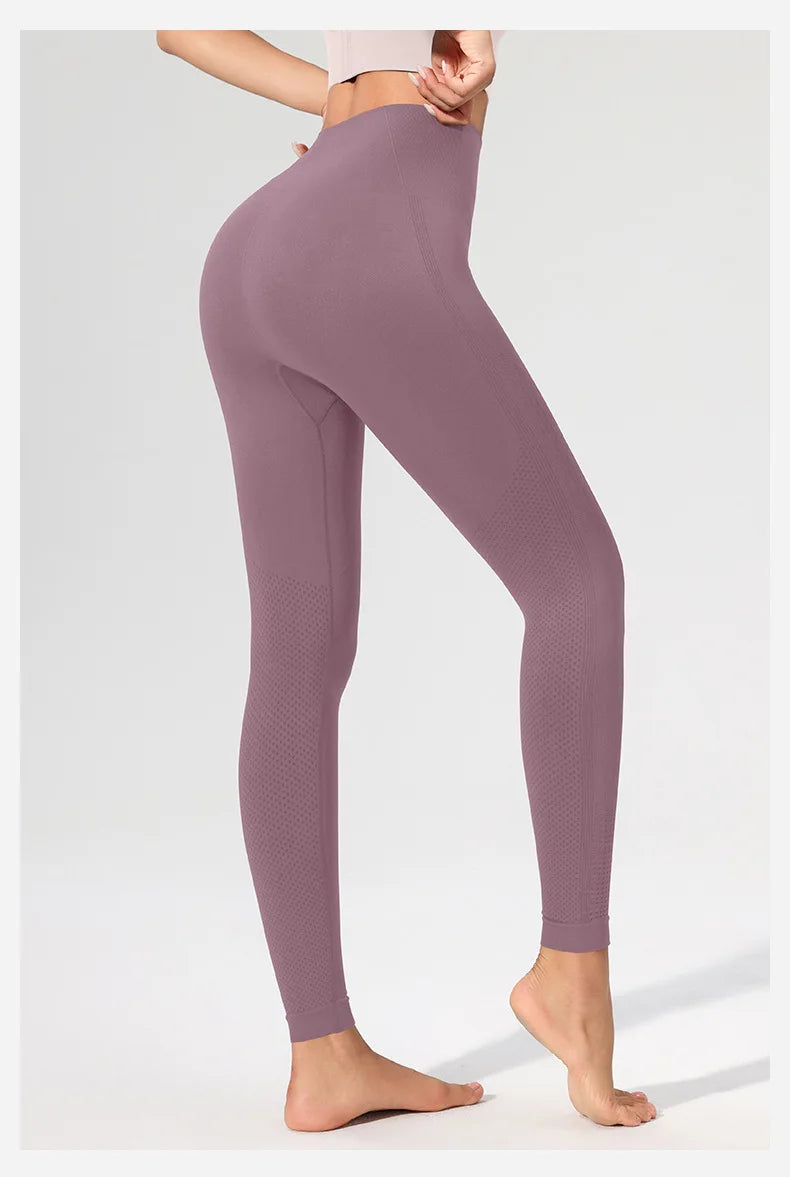 Pfirsich Lift Hüfte Hohe Taille Yogahose Damen Stretch Eng Trainingshose Laufen Sexy Fitnesshose