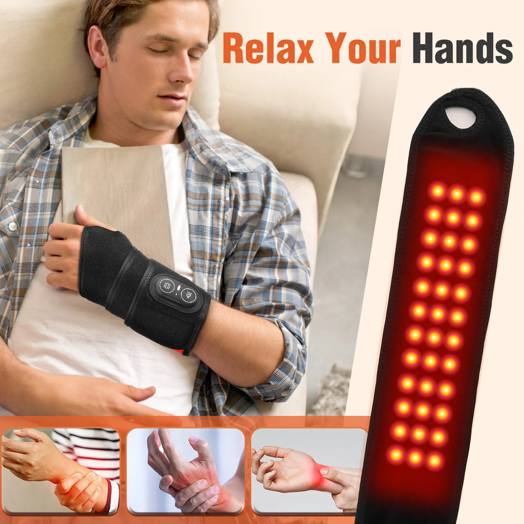 Multifunktionaler Heiz-Handgelenkschutz Sportschutz Handmassagegerät Stütz-Handgelenkband Manschette Werkzeug Wärme-Gesundheitspflegegerät