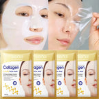 10 Stk. Kollagen Anti-Falten Gesichtsmaske Anti-Aging Mildert feine Linien Strafft die Haut Feuchtigkeitsspendend Aufhellend Hautpflege Koreanische Kosmetik
