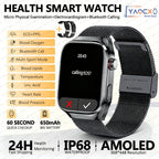 2026 Neue Pflegegrad-Harnsäure-Blutfettwerte Smartwatch Herren EKG+PPG Blutdruck Herzfrequenz Bluetooth Anruf Gesundheits-Smartwatch