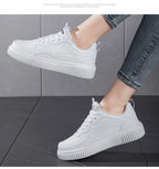Mode Frauen Freizeitschuhe Atmungsaktive Walkingschuhe Flache Schuhe Sneaker Weiß Damen-Schuhe Sport Laufen Outdoor Walking Für Herren