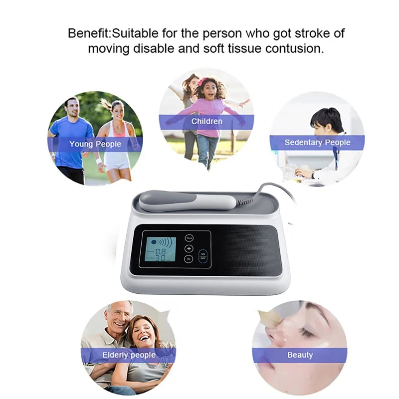 Ultraschall-Therapiegerät zur Schmerzlinderung Muskel- und Gelenkmassage Medikamentenfrei Ultraschall 1MHz Physiotherapiegerät LCD-Bildschirm