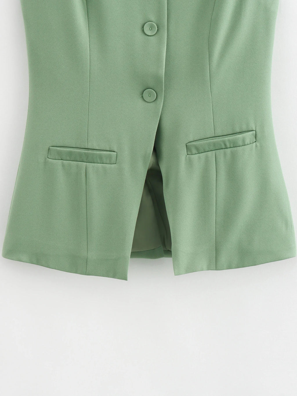 DAMEN 2025 Weiß Ärmellose Weste Damen Knopf Sommerwesten für Damen Jacke Rosa Weste Top Damen Streetwear Damen Maßgeschneiderte Weste