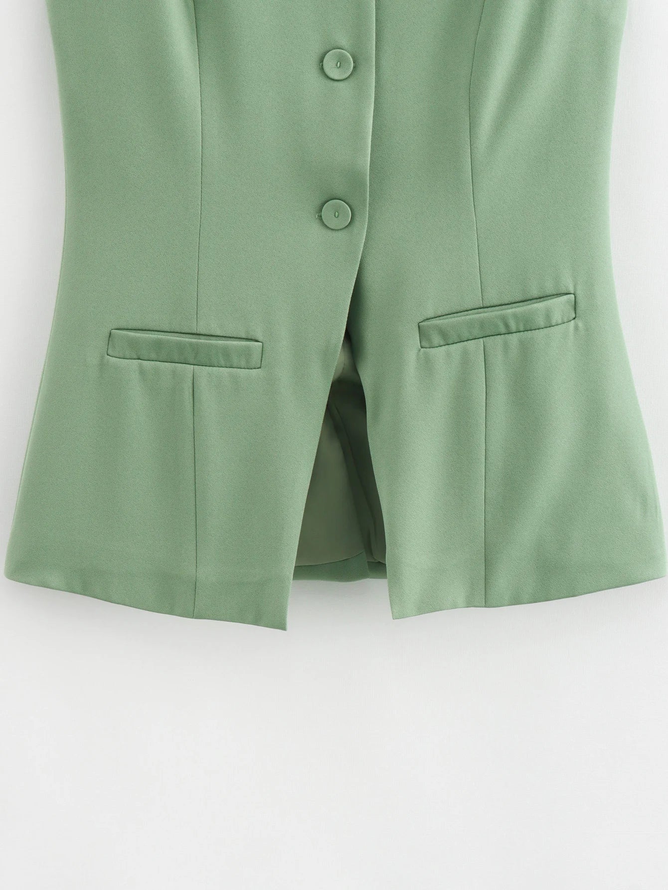 DAMEN 2025 Weiß Ärmellose Weste Damen Knopf Sommerwesten für Damen Jacke Rosa Weste Top Damen Streetwear Damen Maßgeschneiderte Weste