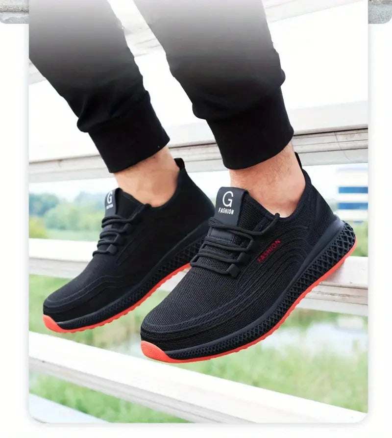 Durchtrittsichere atmungsaktive Arbeitssicherheitsschuhe Stichschutz-Sicherheitsschuhe Herren Stahlkappenschuhe Herren Baugewerbe-Arbeitsschuhe Schutzschu