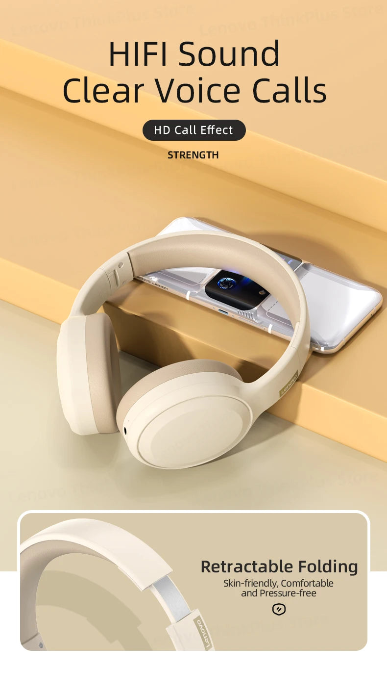 Choice Lenovo th30 kabellose Kopfhörer Bluetooth-Ohrhörer 5.0 faltbares Headset Sportkopfhörer Gaming Fone Bluetooth-Ohrhörer