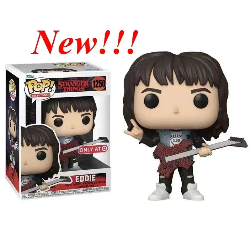 NEU!!! FUNKO POP Stranger Series #1462 Eddie #1250 Dustin Steve Robin Eleven Vinyl-Actionfiguren-Sammlermodelle für Geschenke
