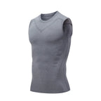 Kompressions-Tanktop Herren Gym-Shirt Ärmellos Schnelltrocknend Bedruckte Sportbekleidung Herren Fitness Bodybuilding Weste Workout Muskel-Top