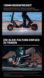 JOYOR T6E PRO ABE Erwachsenen-Elektroroller 500W Motor 48V26AH Akku E-Mountain Escooter 10" Offroad-Reifen Faltbarer E-Scooter