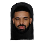 Neue 3D-gedruckte Kanye Maske Drake Elastisches Mesh Vollgesichtsmaske für Unisex Cosplay Kopfbedeckung Party Simulation Sturmhaube Mütze Kopfbedeckung